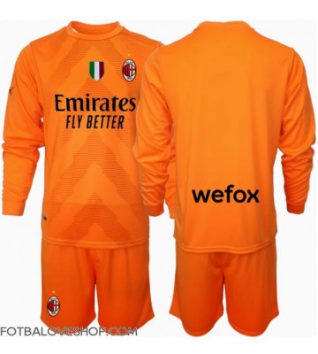 AC Milan Brankářské Dětské Venkovní Dres 2024-25 Dlouhý Rukáv (+ trenýrky)